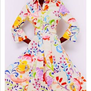 *Brand New* ZARA belted printed dress